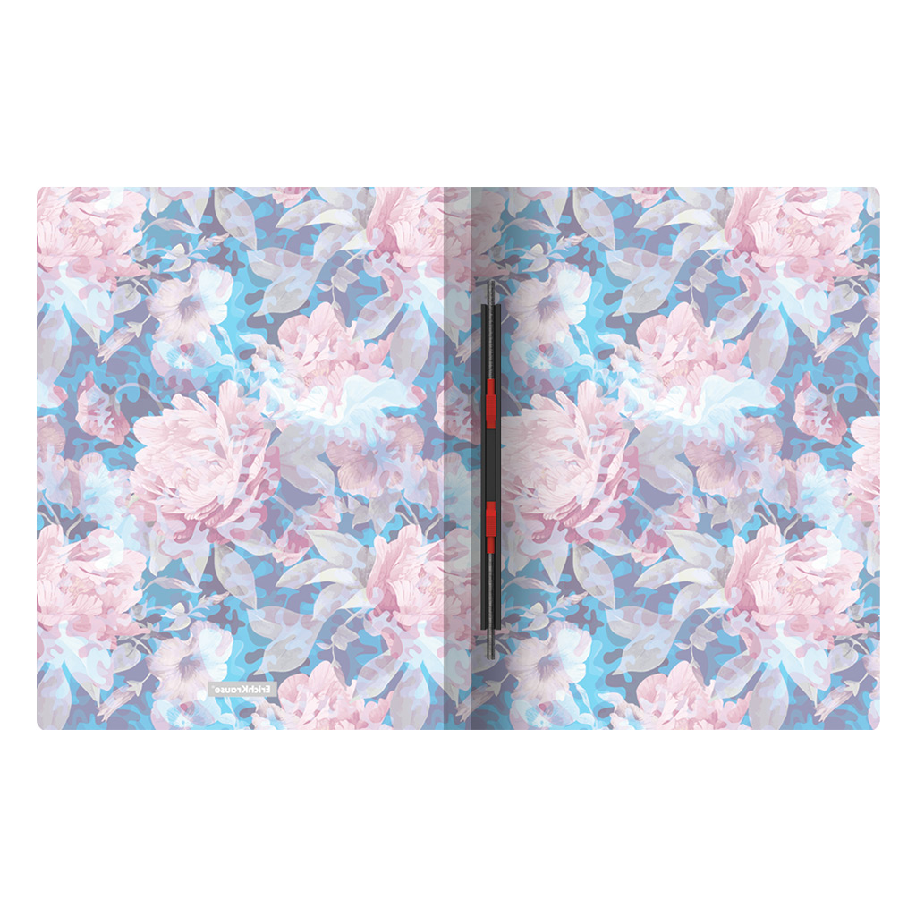 ErichKrause Папка-скоросшиватель пластиковая с пружинным механизмом Misty Flowers A4 ( 23.2х31х4 см) 52767 Фото 2.