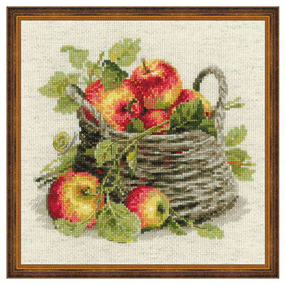 Набор для вышивания RIOLIS Сотвори Сама 1450 Спелые яблоки 30 х 30 см Фото 1.