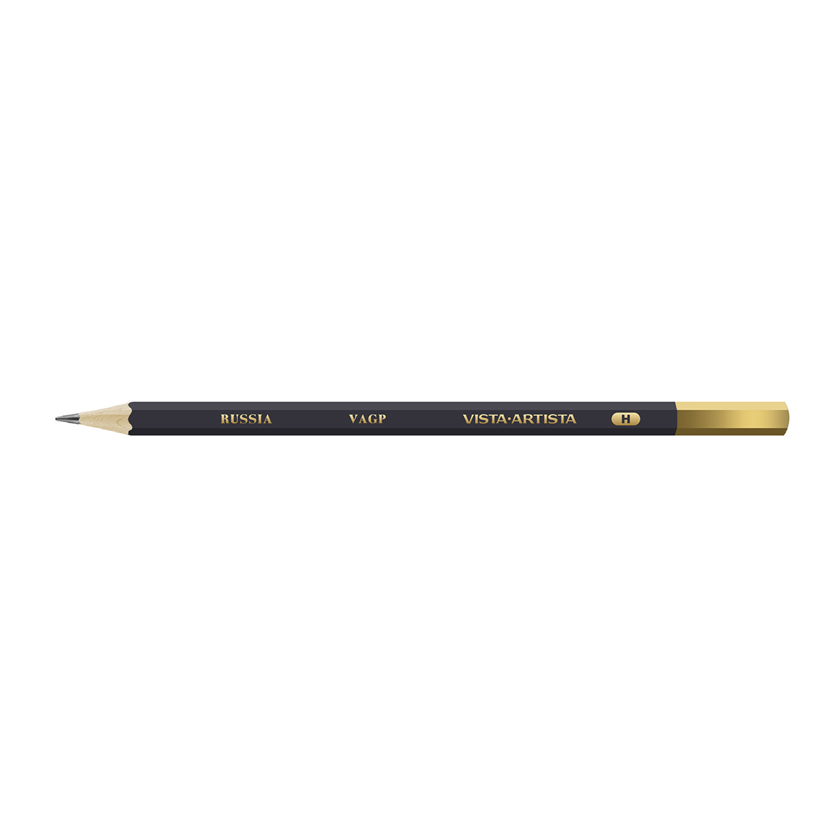 VISTA-ARTISTA VAGP Чернографитный карандаш заточенный Т (H) . Фото 1.