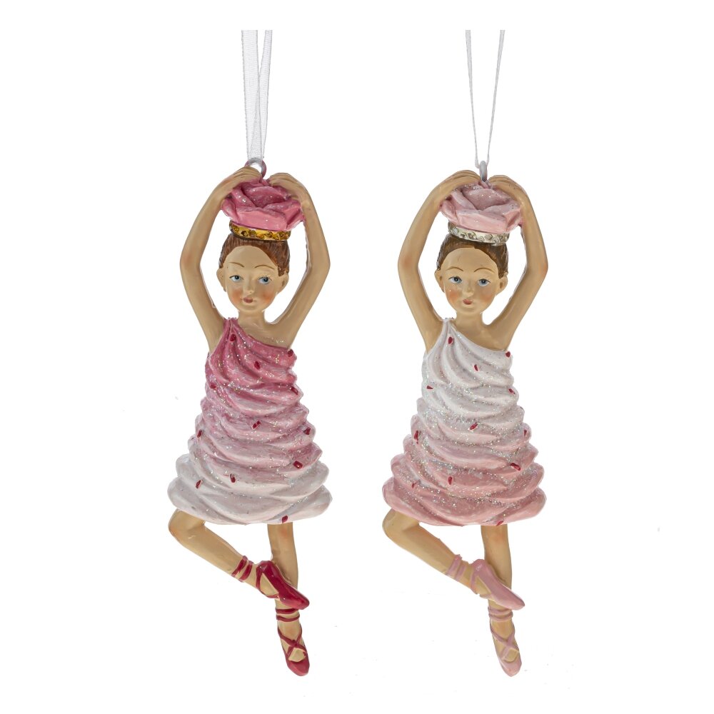 791678 Фигурка декоративная подвесная Девочка 5 х 3 х 12.5 см Розовый Фото 1.