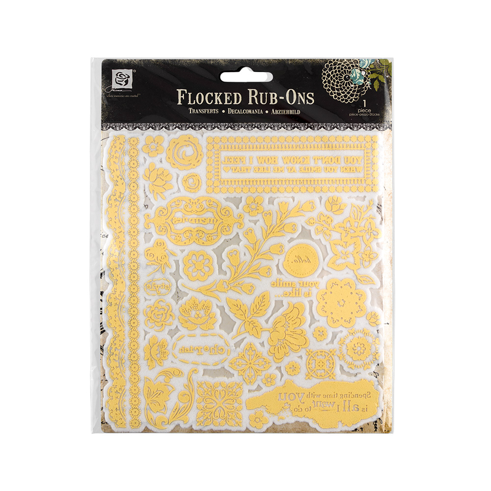 Prima Marketing Набор переводных флокированных аппликаций 16.5 x 17.7 см PM-550837 Alla prima Фото 1.