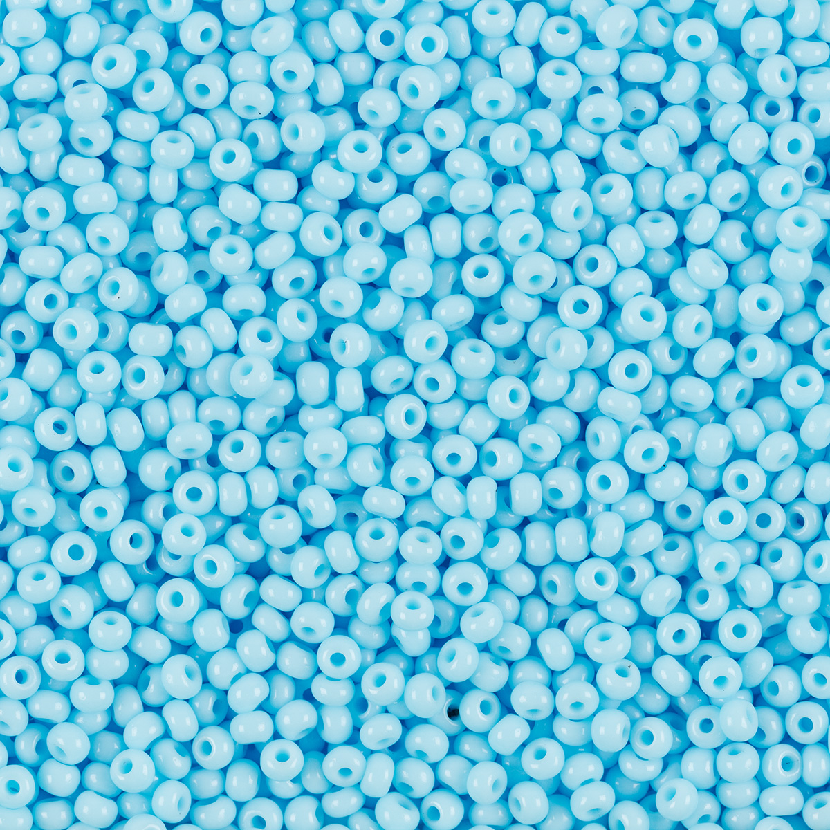 Бисер Чехия круглый 09/0 311-19001 2.7 мм 50 г 63000 св.голубой Фото 1.