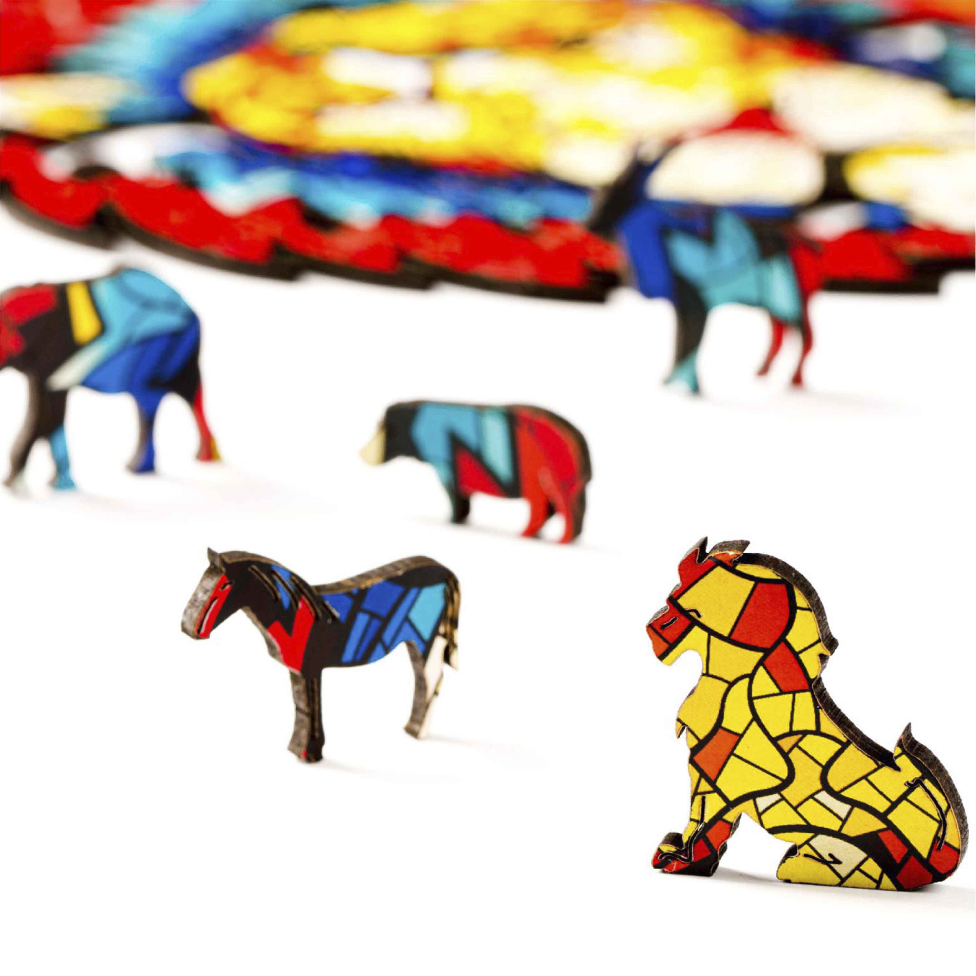 ZUFA Пазл Лев S 101 элемент. Z005-2 с двухслойной крышкой Фото 4.