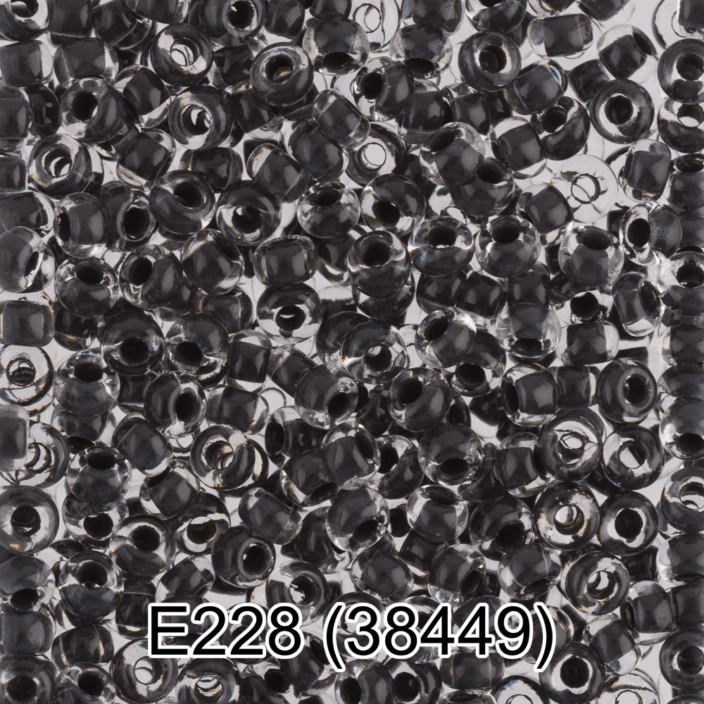 Бисер Чехия GAMMA круглый 5 10/0 2.3 мм 50 г 1-й сорт E228 черный ( 38449 ) Фото 1.