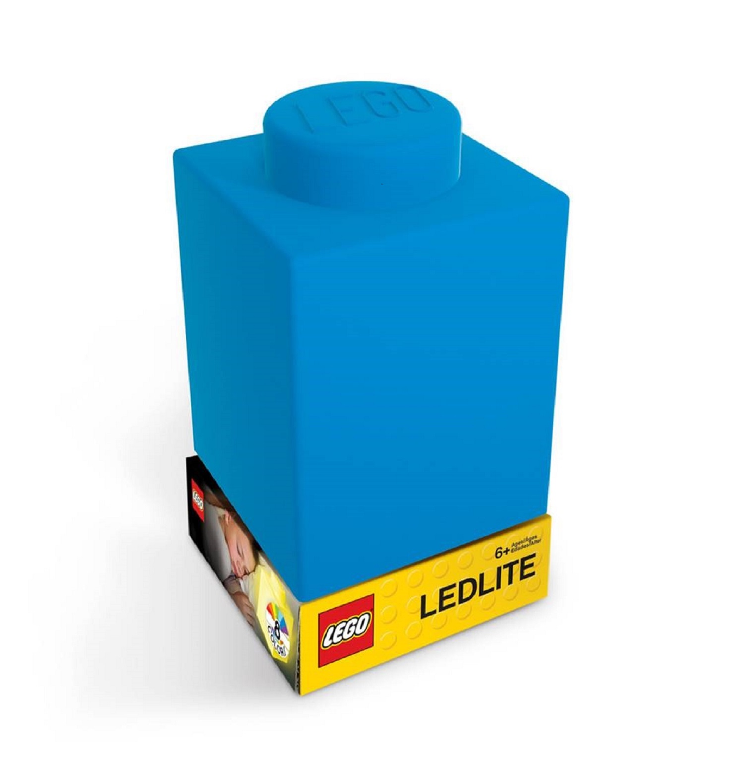 LEGO Фонарик силиконовый 14.5 х 8.2 х 8.2 см синий LGL-LP37 Фото 1.