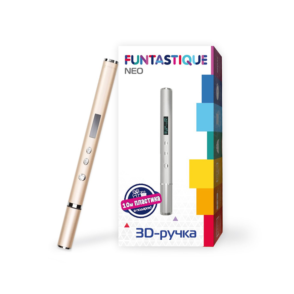 FUNTASTIQUE 3D-ручка NEO Золотая FPN02G Фото 1.