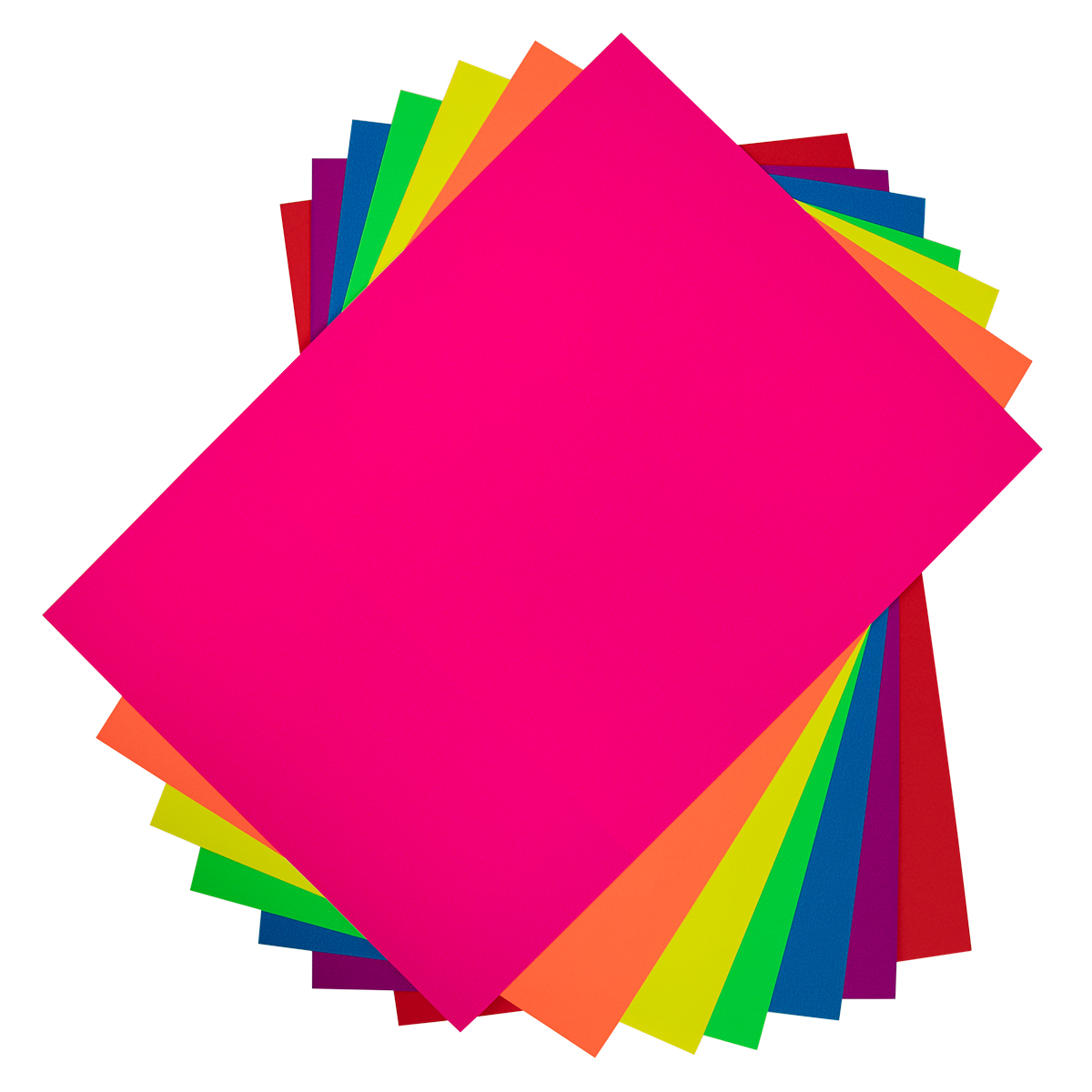 Лео Играй Картон цветной флуоресцентный LPCB-06 A4 21 х 29.7 см 7 л. 7 цв. . Фото 4.