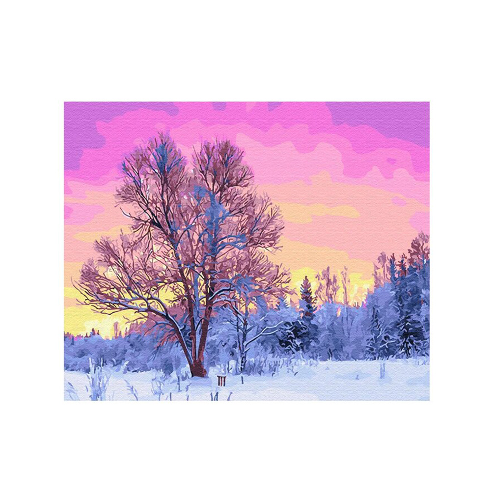 Цветной GX28728 Картина по номерам 40 х 50 см Пурпурное утро Фото 1.