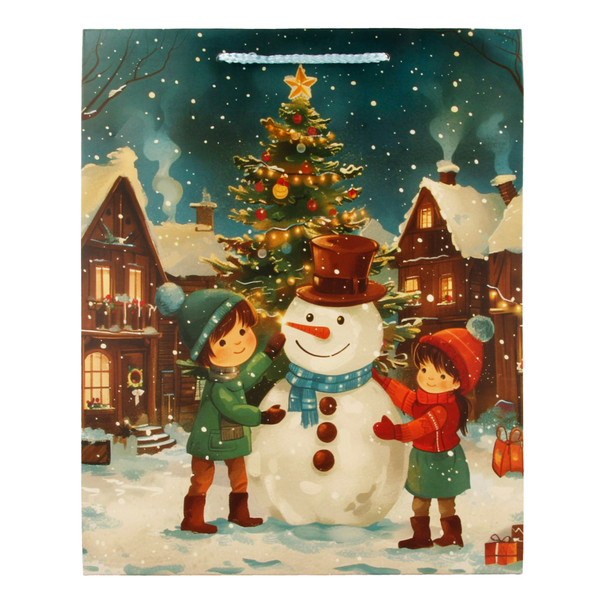 Centrum Пакет ламинированный 26 х 32 х 12 см Новогодний снеговик 72679 Фото 1.