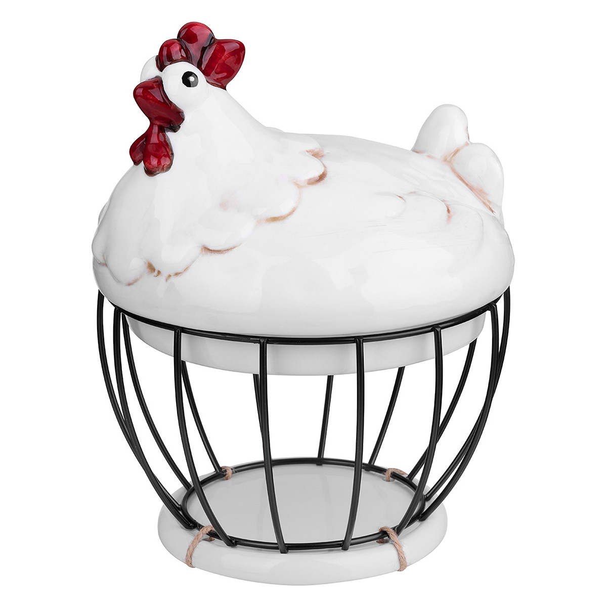 Посуда керамическая Lefard Ёмкость для яиц 19 х 19 х 20 см 138-320 Фото 1.