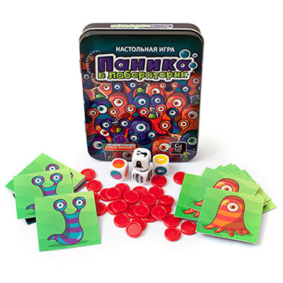 Игра настольная GIGAMIC Паника в лаборатории (Panic Lab) Фото 1.