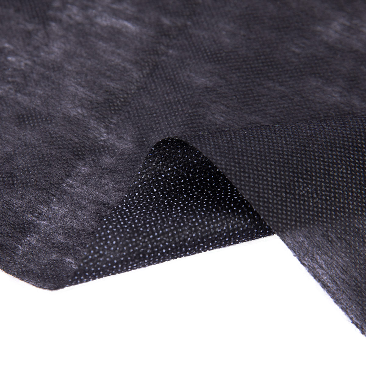 Нетканный материал (флизелин) Гамма клеевой точечный G-640t для кожи 37±2 г/кв.м 50 см х 50 см черный Фото 1.