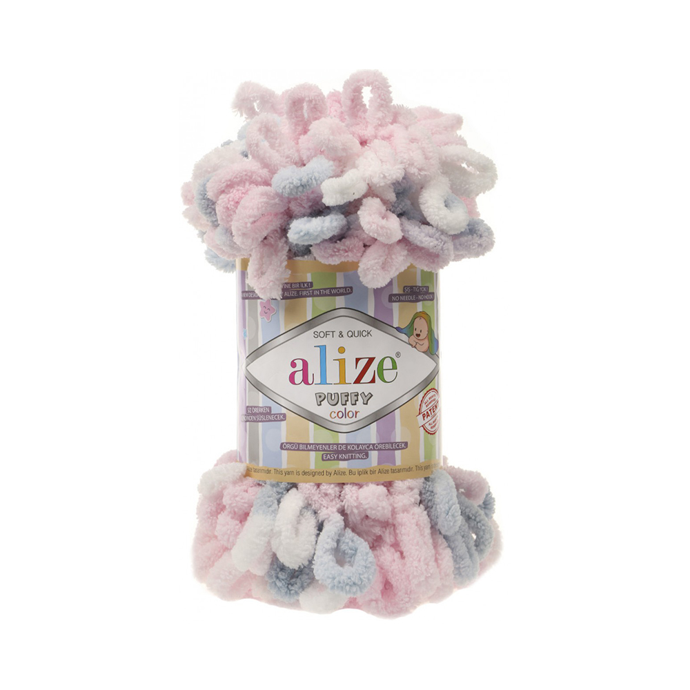 Пряжа Alize Puffy Color 100% микрополиэстер 100 г 9 м 5864 Фото 1.