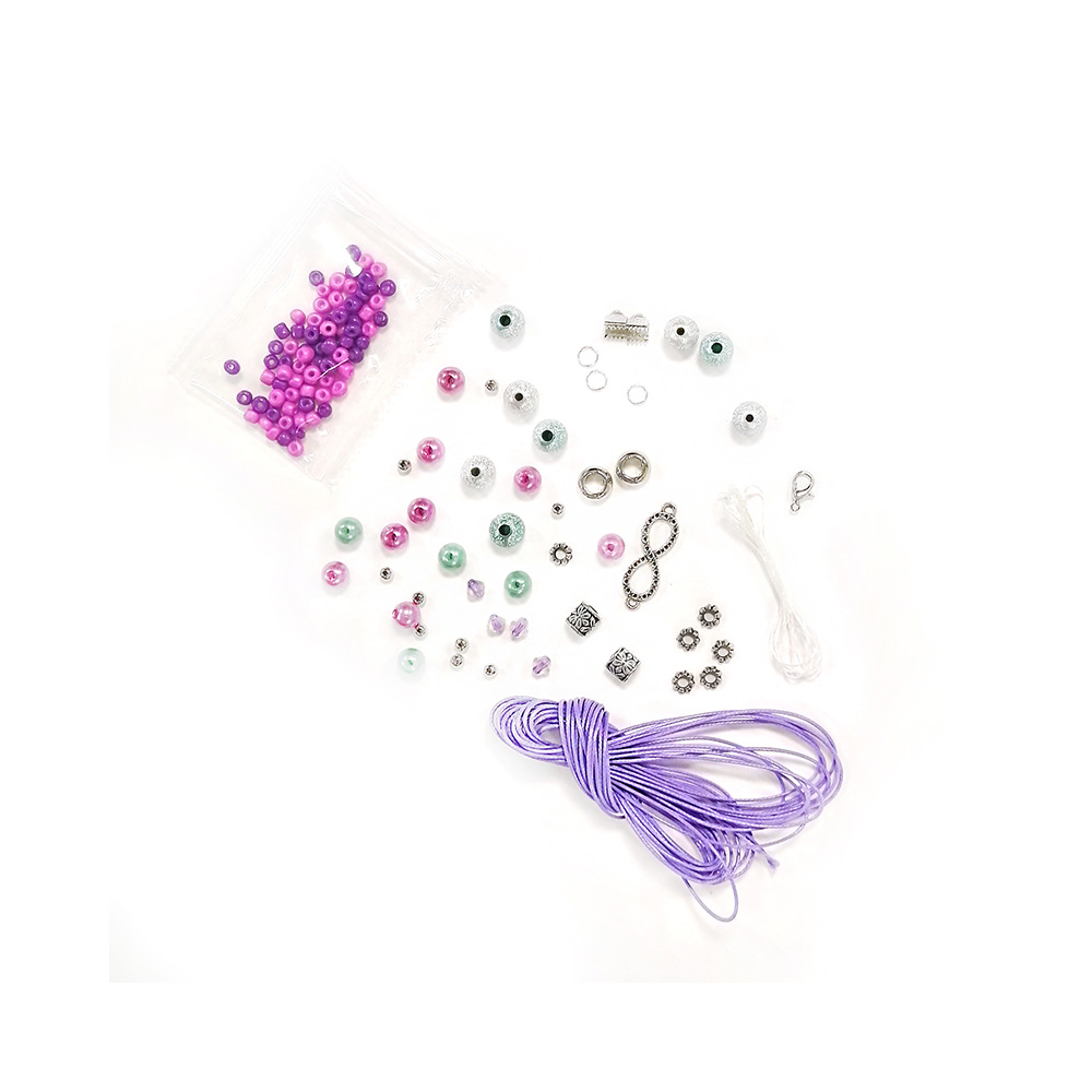 ORIGAMI Набор для создания украшений Пять браслетов Violet Dreams 05887 Фото 2.