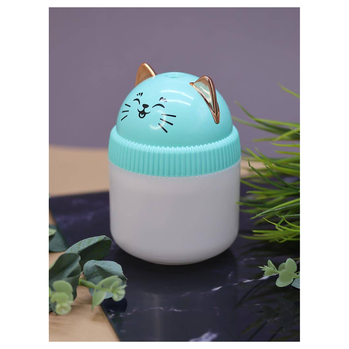 ILIKEGIFT Настольный увлажнитель воздуха - ночник Кошка 11.5 х 8 х 8 см зеленый 139P - 002