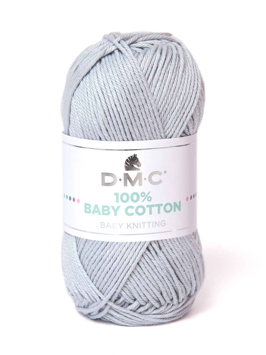 Пряжа DMC Baby Cotton 100% хлопок 50 г 106 м 757 св. серый Фото 1.