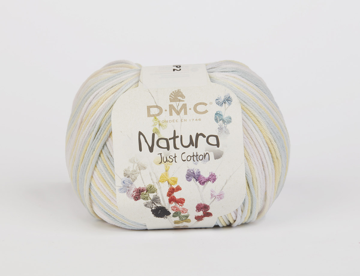 Пряжа DMC Natura Just Cotton Melange 100% хлопок 50 г 155 м М909 серый меланж Фото 1.