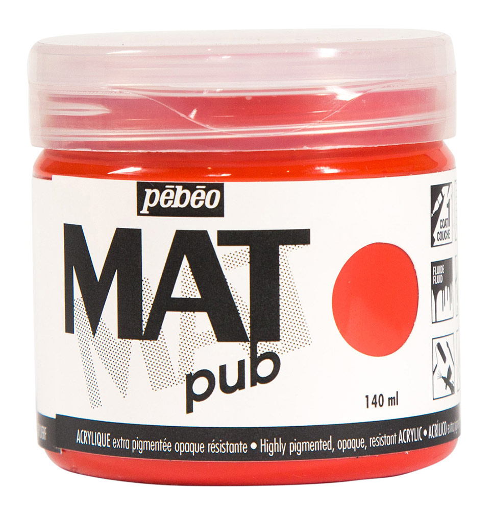 Краска акриловая PEBEO экстра матовая Mat Pub №2 140 мл Фото 1.