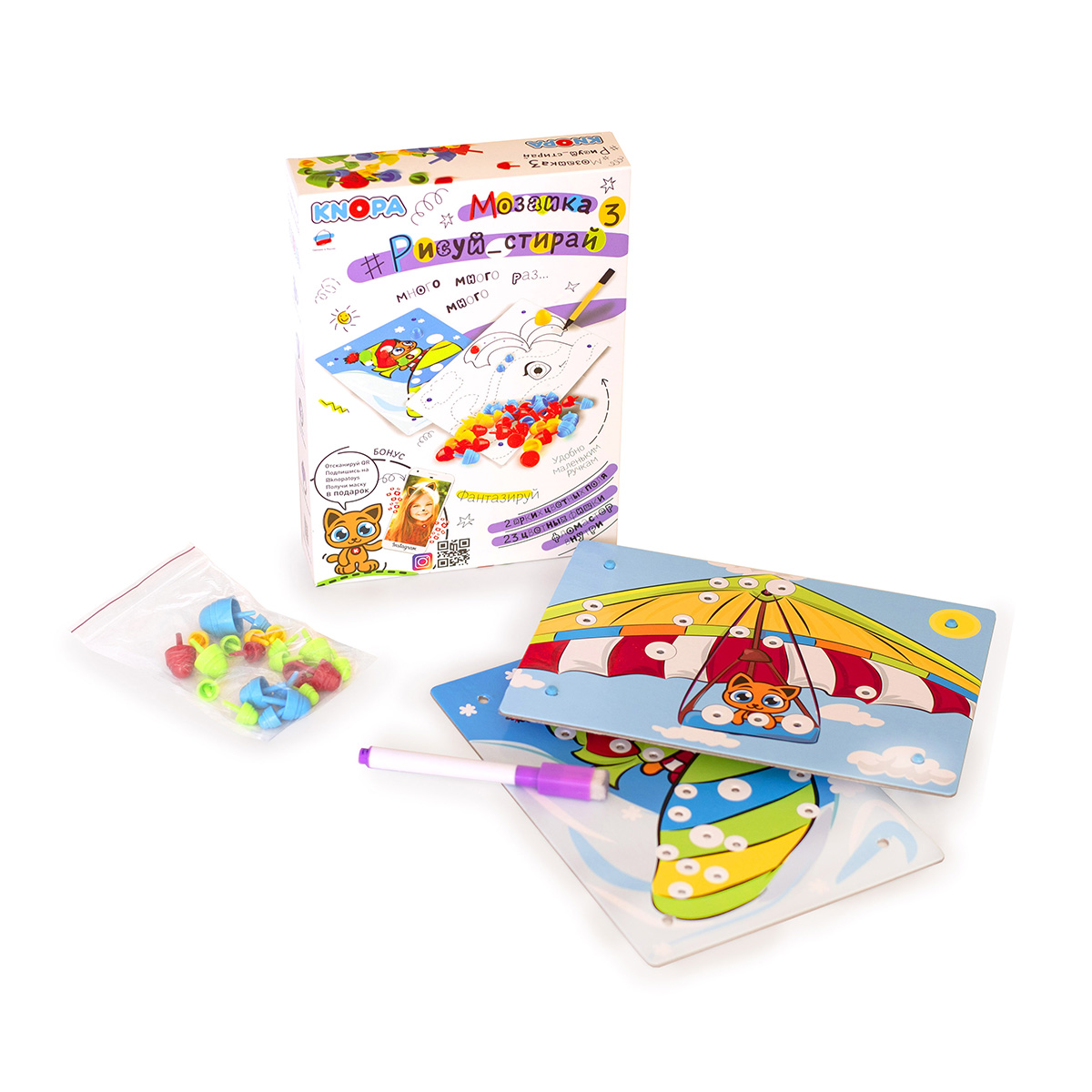 KNOPA Мозаика Рисуй, стирай 3 87067 Фото 3.
