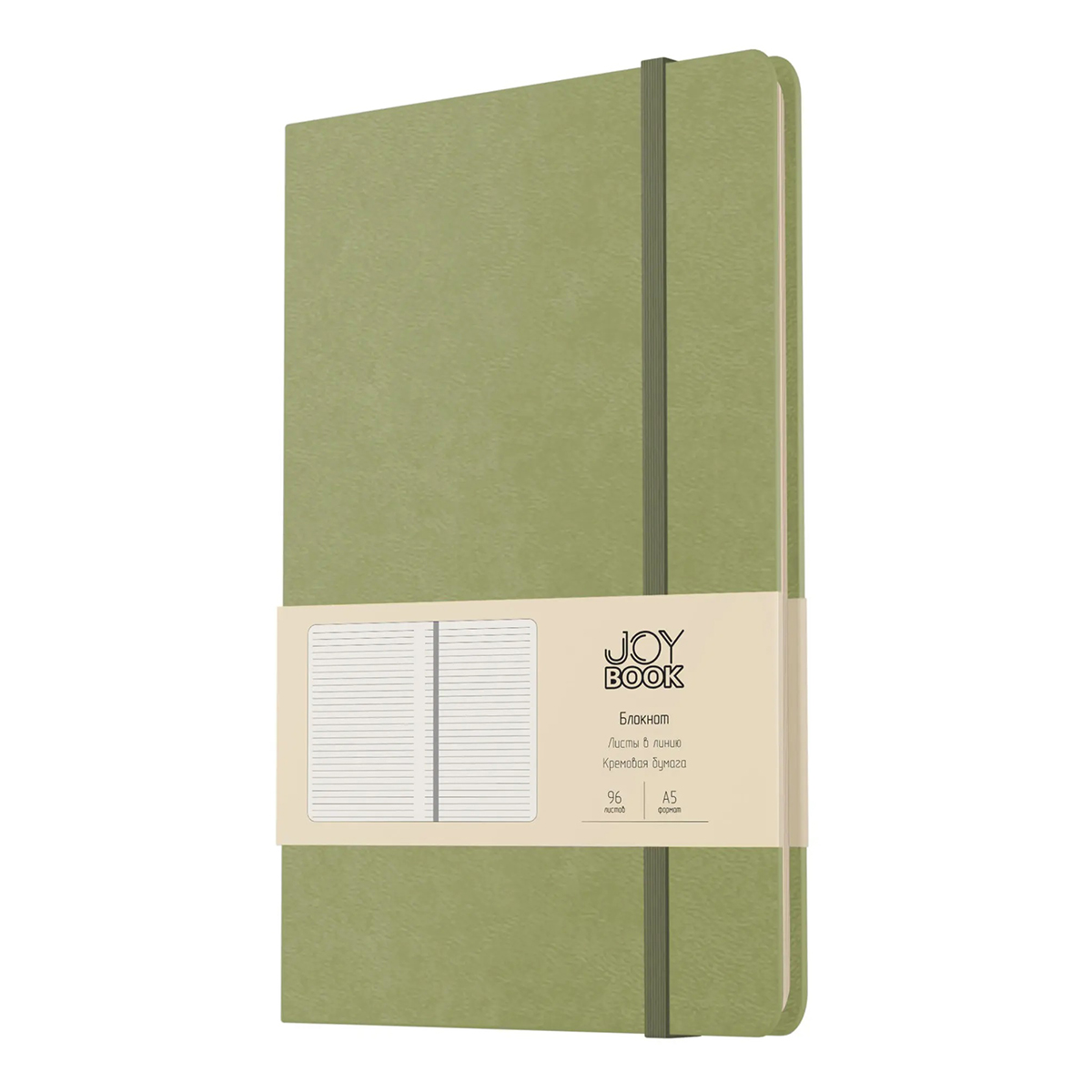 Listoff Блокнот для записей JOY BOOK A5 96 л. клетка чай матча БДБЛ5964383 Фото 1.