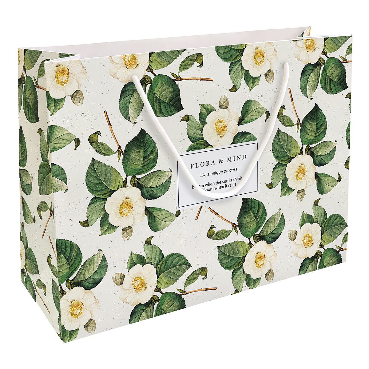 Be Smart N4317 Пакет бумажный, подарочный.Коллекция Flora 26х36 см камелия Фото 1.