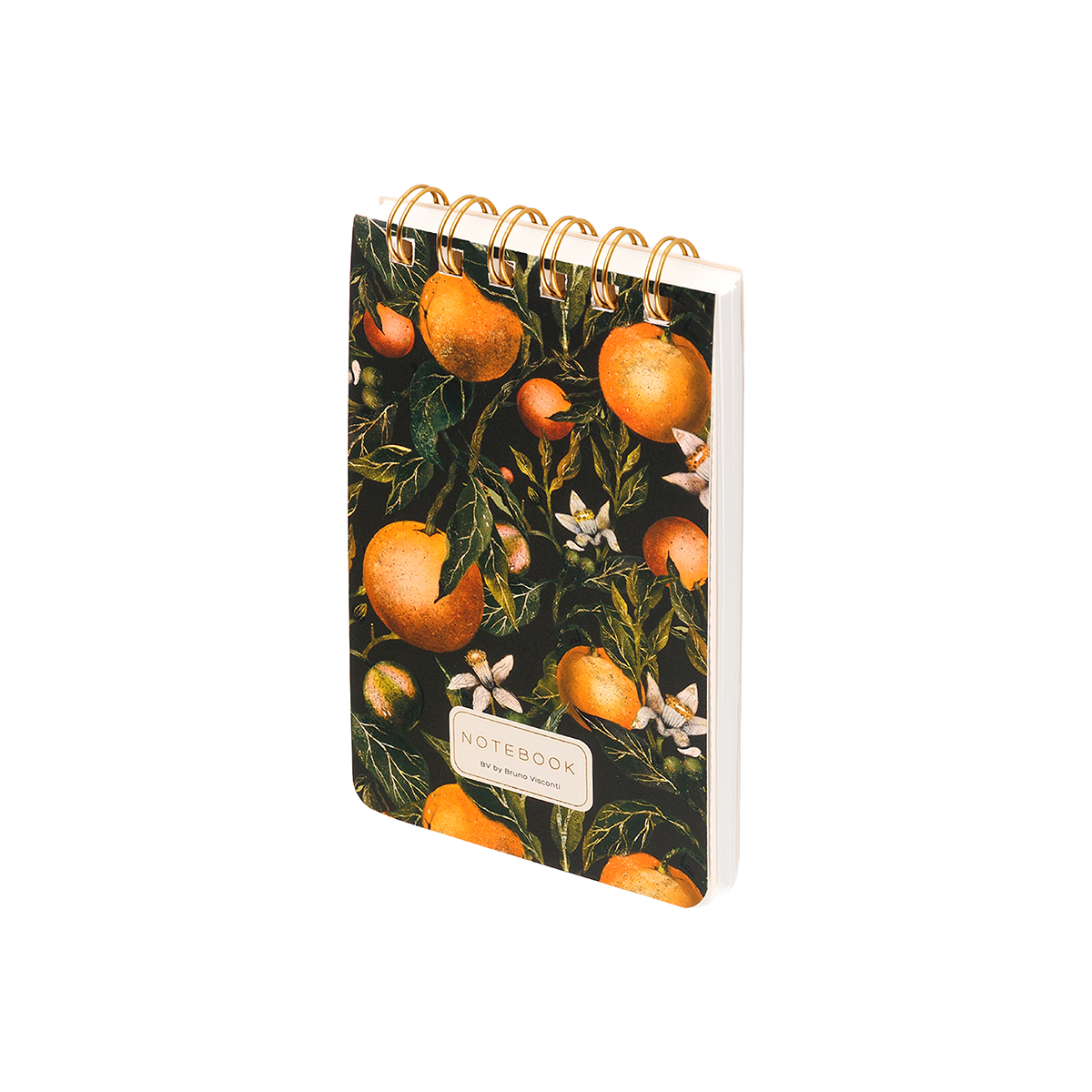 Bruno Visconti БЛОКНОТ НА ГРЕБНЕ «CUTE JOURNAL» A6- 100 л. линия FLORA.PARADISE.ORANGES ЛИНЕЙКА 3-100-005/11 Фото 2.