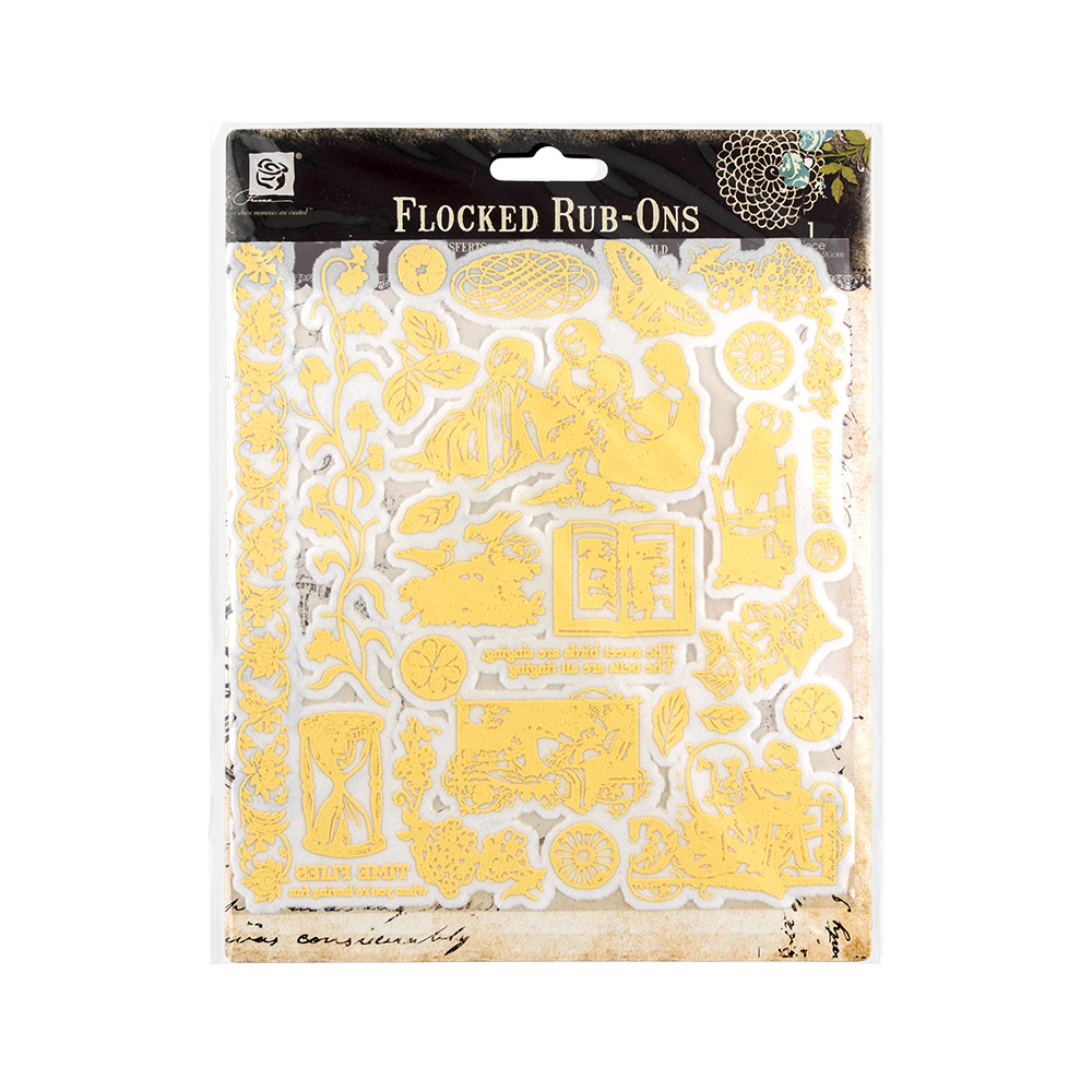 Prima Marketing Набор переводных флокированных аппликаций 16.5 x 17.7 см PM-550875 Londonerry Фото 1.