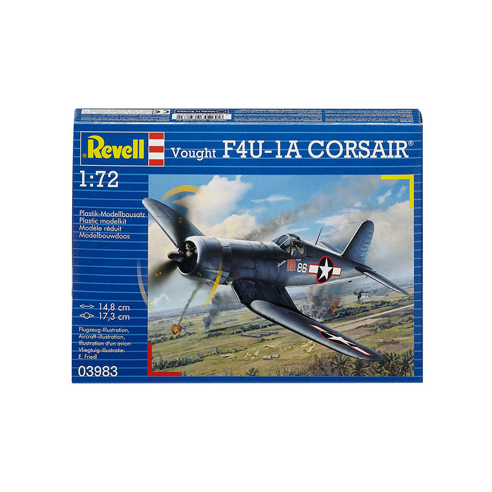 Revell 03983 Модель сборная Самолет Истребитель F4U-1D Corsair 1/72 Фото 1.