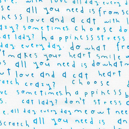 Ткань для пэчворка PEPPY WHISKERS & TAILS 2018 50 x 55 см 146 г/кв.м ± 5 100% хлопок AYI-17976-4 BLUE Фото 1.