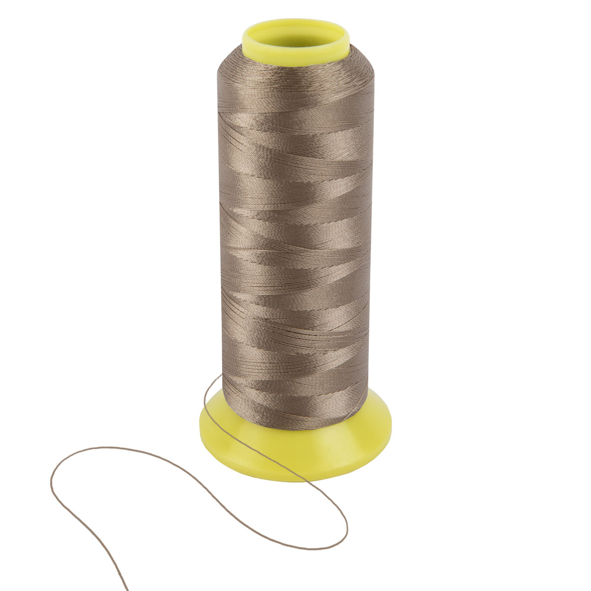 Швейные нитки (полиэстер) 210D/3 Gamma / Micron 1000 я 912 м №359 т.бежевый Фото 8.