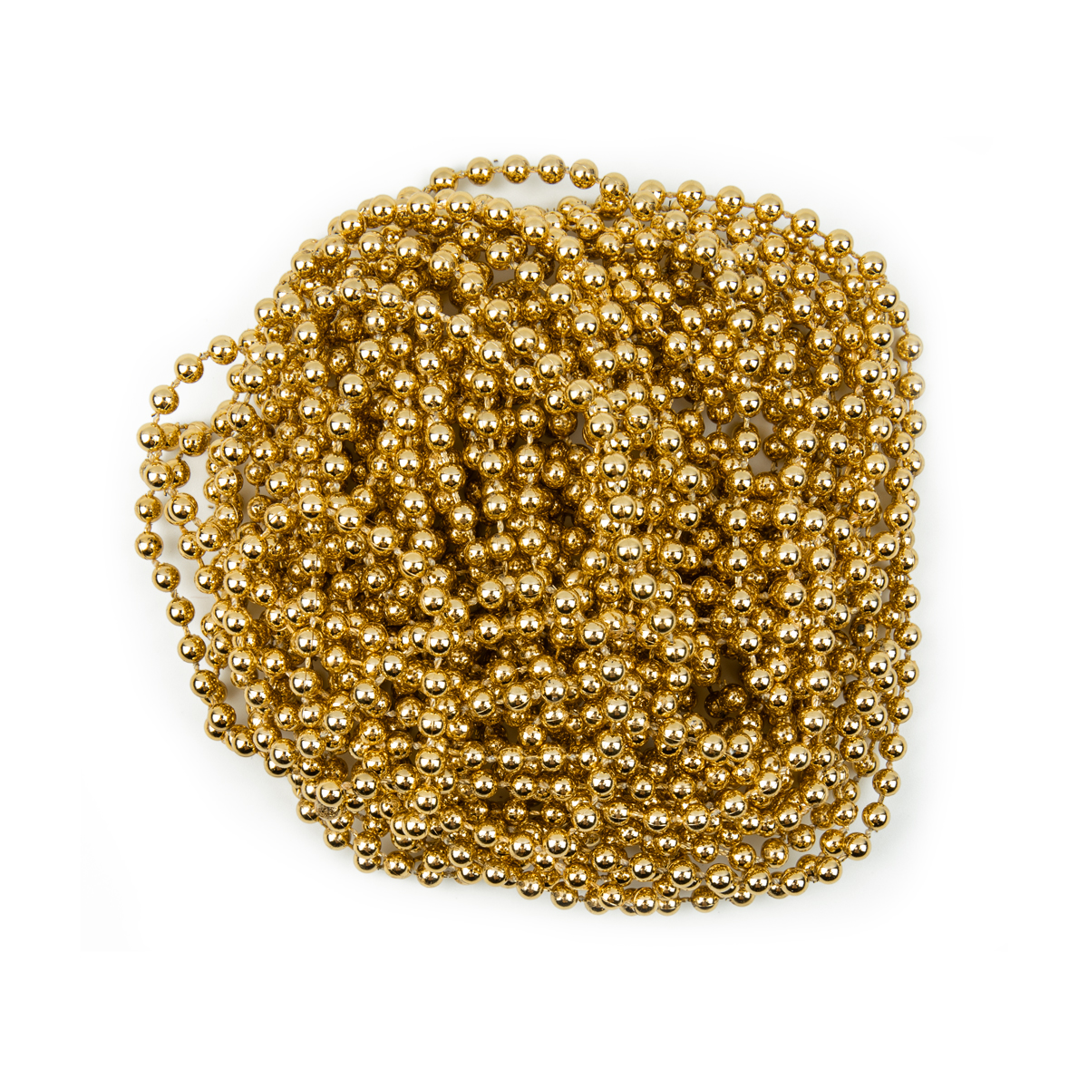 SNOWEEKON SNW-K222 Бусины на нити d 5 мм 10 м 1 шт. №01 под золото Фото 1.