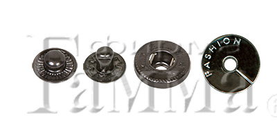 Кнопка Micron JK 008 металл нержавеющий сплав d 15 мм №06 под черный никель Фото 1.
