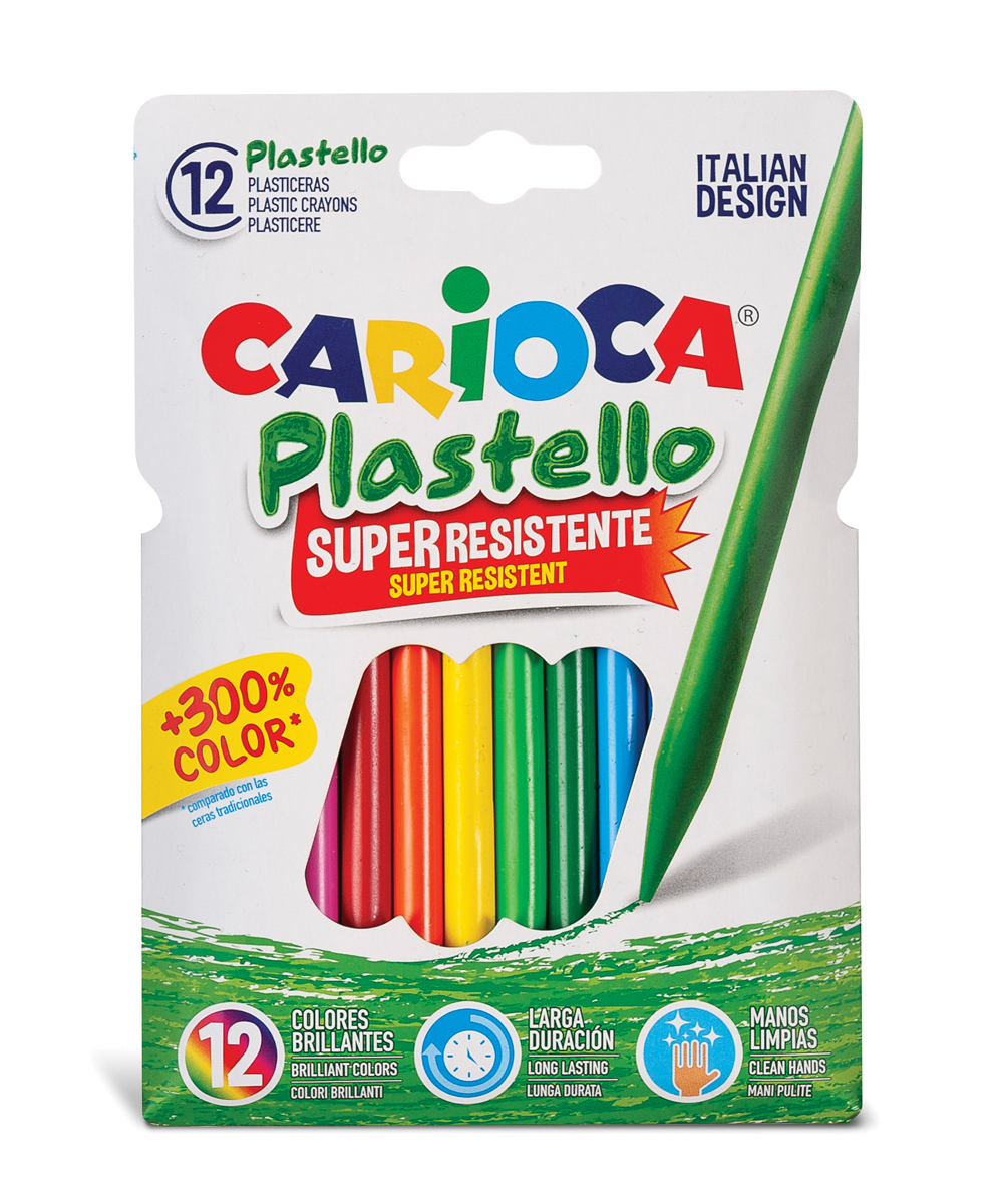 Carioca Набор мелков пластиковых Plastello 12 цв. , 12 шт 42711 Фото 1.