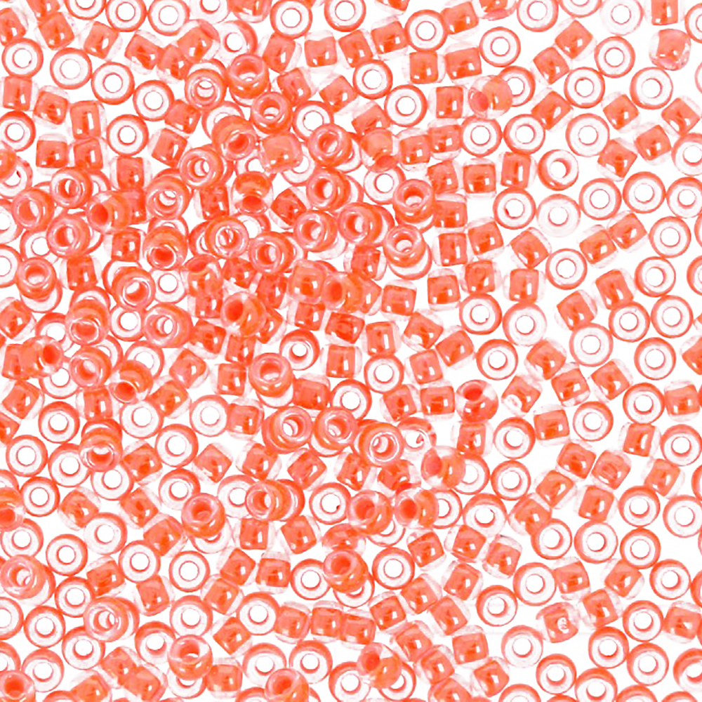 Бисер Япония TOHO 11/0 круглый 3 2.2 мм 5 г №0803 оранжевый/ неоновый Фото 1.