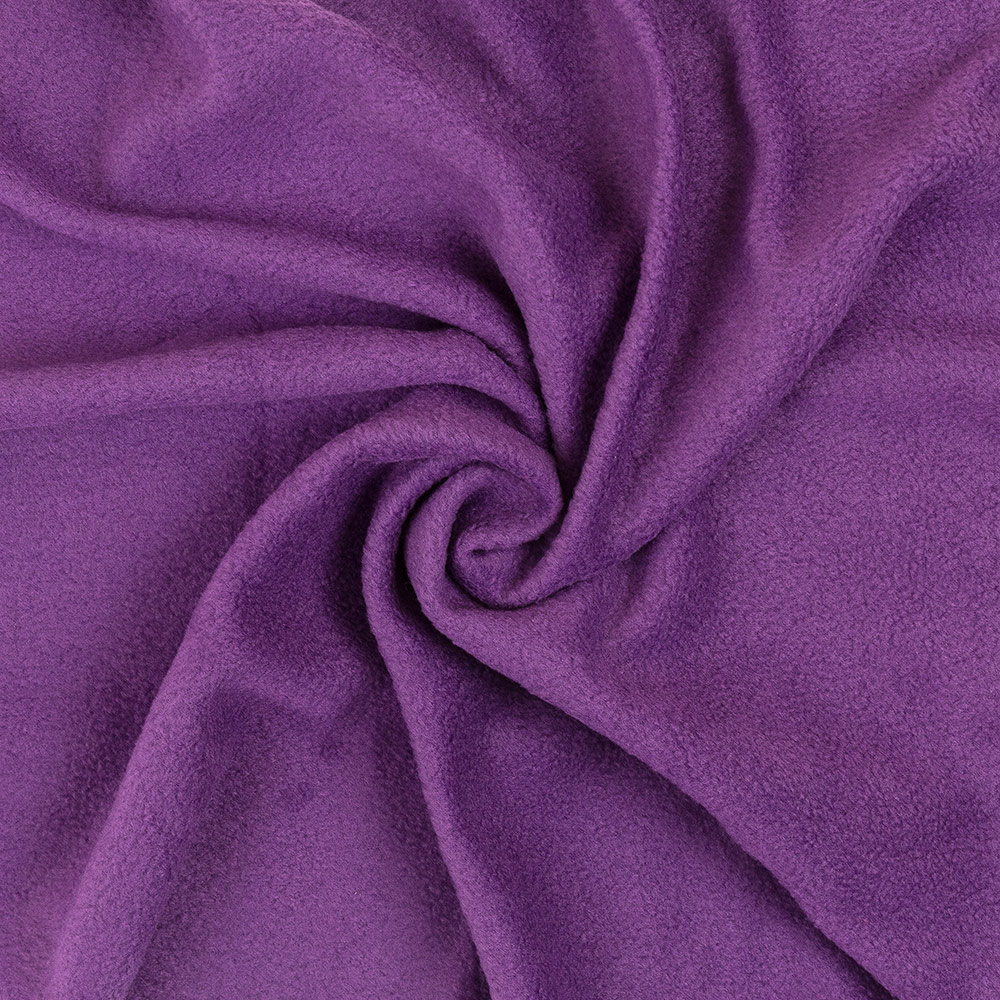 Флис FG-001 230±4 г/кв.м 50 см х 50 см 100% полиэстер №198 фиолетовый Фото 1.