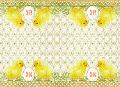 Чип-Арт Декупажная карта 21 x 29.7 см Цыплята и пасхальное яйцо 007591 Фото 1.