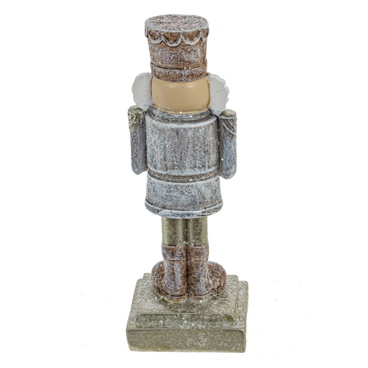 794350 Фигурка декоративная Щелкунчик 4 х 4 х 11 см серый, коричневый Фото 4.