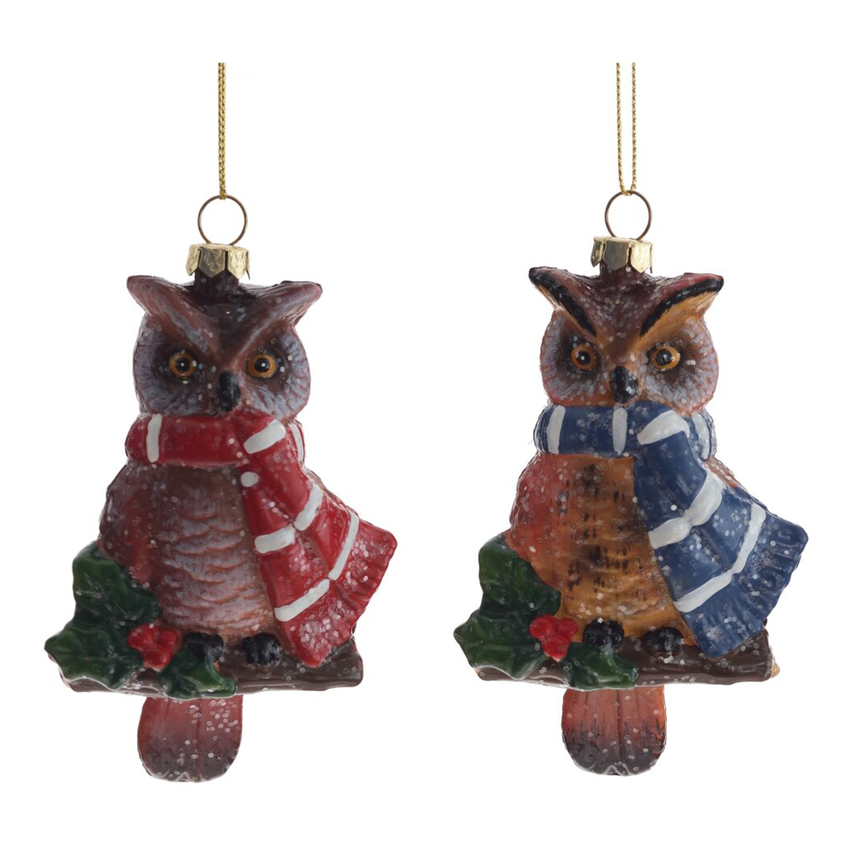 808951 Украшение новогоднее Сова 7.5 х 4 х 13 см в ассортименте Фото 1.