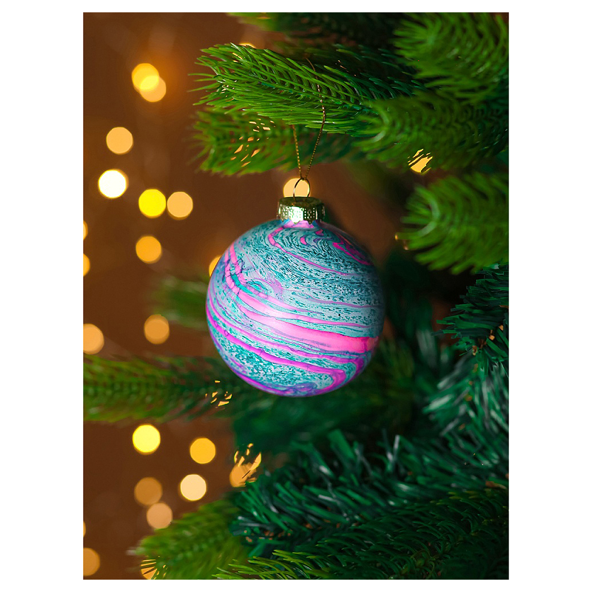 MILAND Шар Нежность D. 8 см ЕШ-4252 Фото 2.