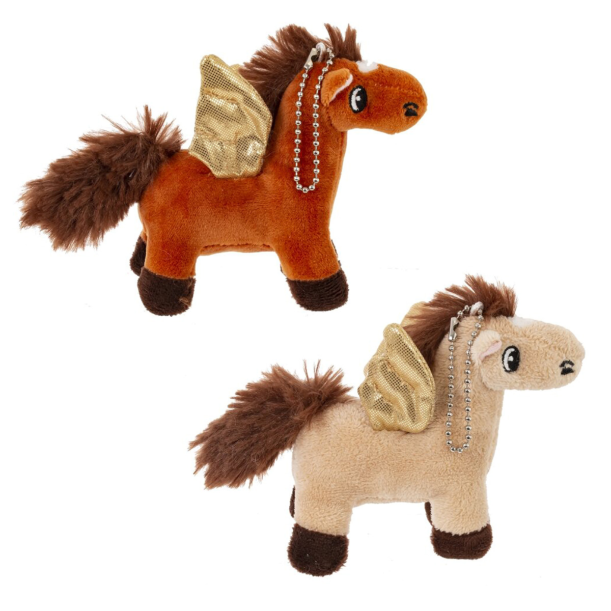 823459 Игрушка набивная Лошадка 14 х 6 х 10 см Коричневый Фото 1.