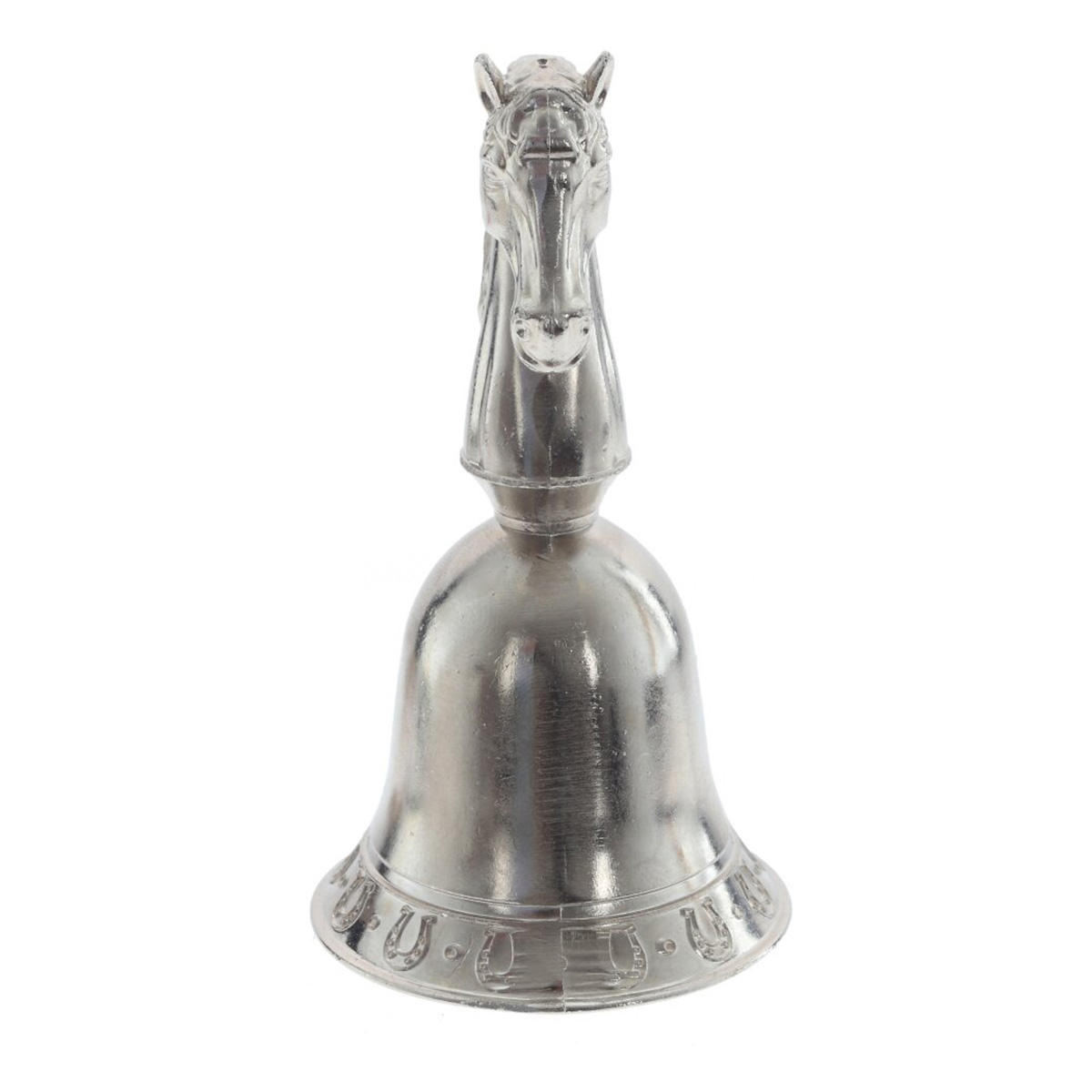826694 Колокольчик Лошадь 4.5 х 4.5 х 9 см Серебряный Фото 2.