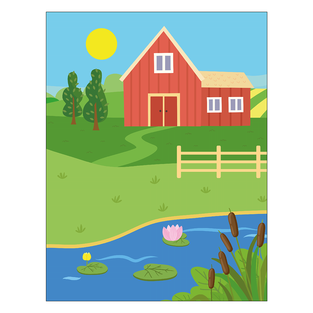 МОЗАИКА kids Веселые наклейки В деревне МС14521 Фото 6.