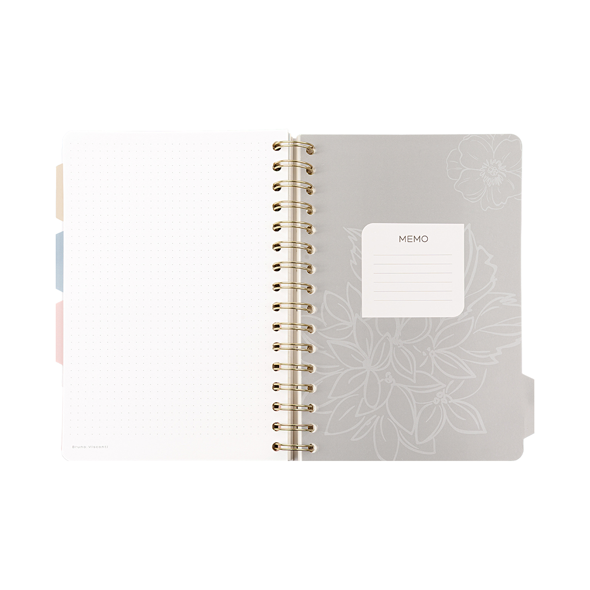 Bruno Visconti Записная книжка на гребне с разделителями ART JOURNAL A5+ 120 л. клетка/линия/точка FLORA.PARADISE.LEMONS 3-737/14 Фотосурет 7.