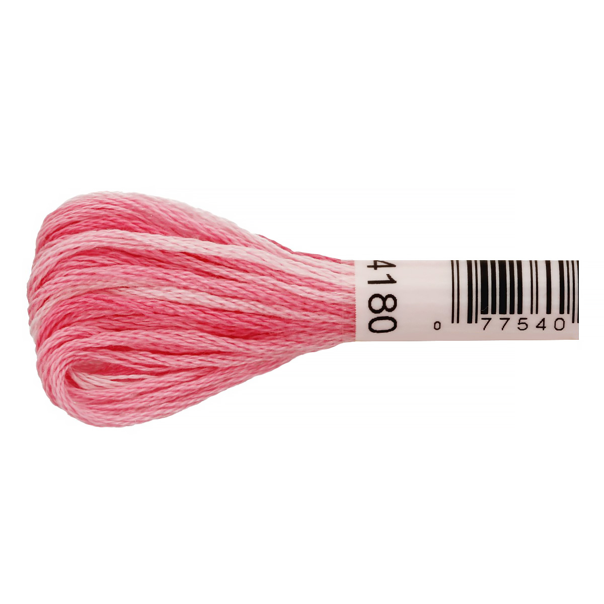 Нитки для вышивания DMC мулине №1 Variation меланж 100% хлопок 8 м №4180 розовый Фото 2.