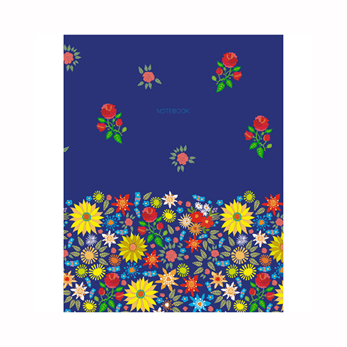 Listoff Книга для записей (евротетрадь) A5 ( 167 x 210 мм) 64 л. клетка Праздник цветов ЕТИ564142 Фото 1.