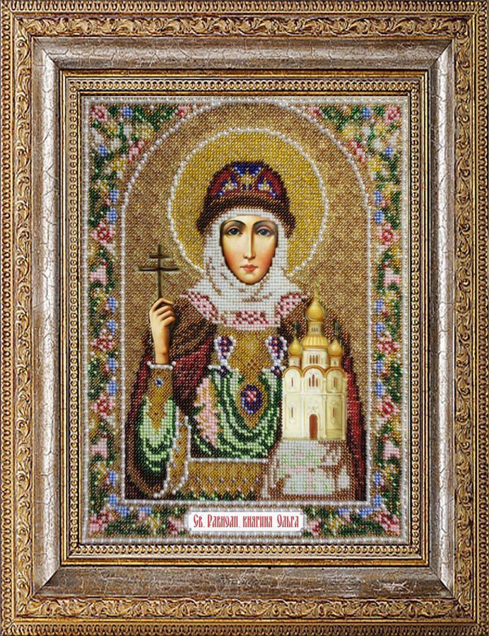 Набор для вышивания Паутинка Б-1001 Св.Равноапостольная кн.Ольга 24 х 31 см Фото 1.