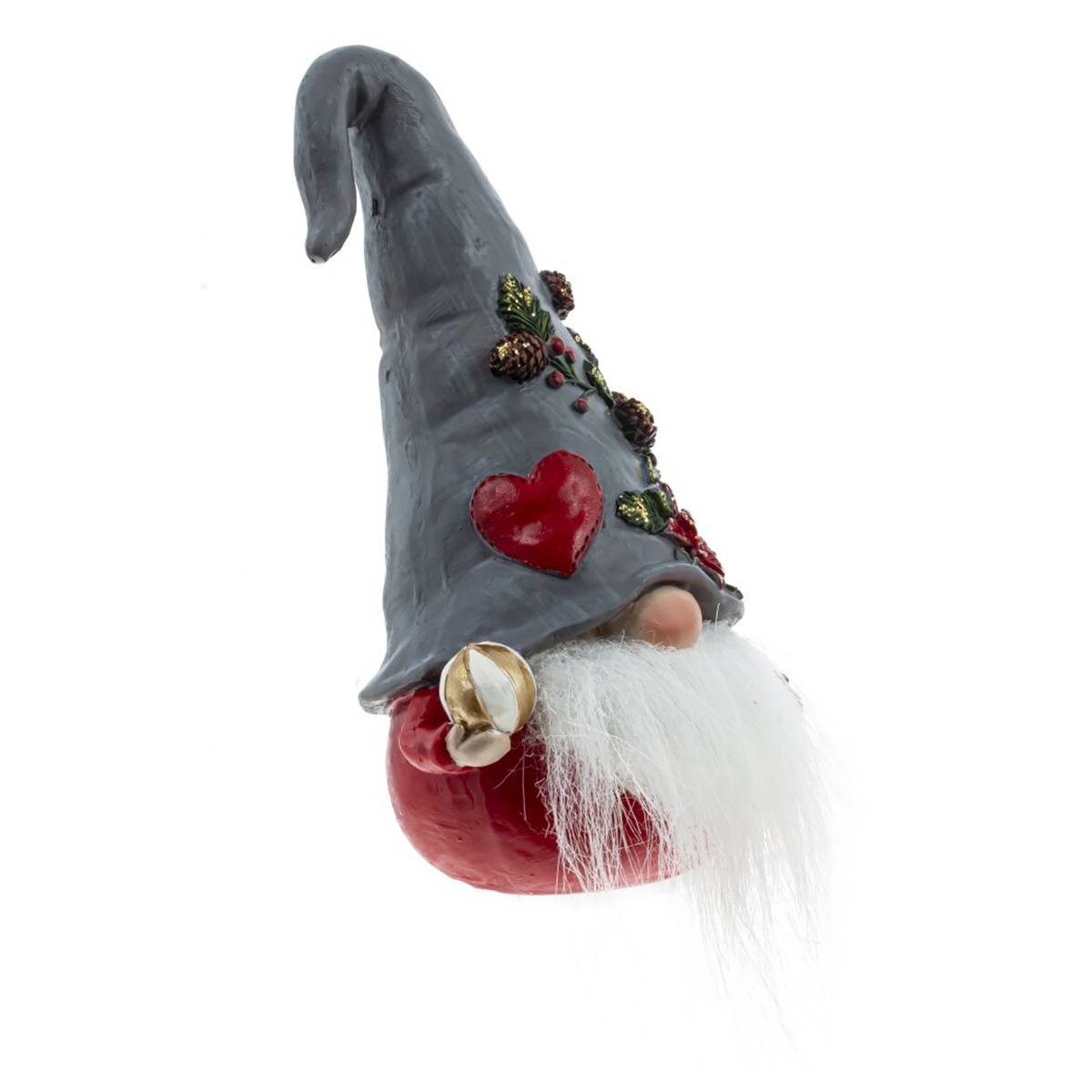 779212 Фигурка декоративная Гном 10 х 8 х 16 см Серый, Красный Фото 5.