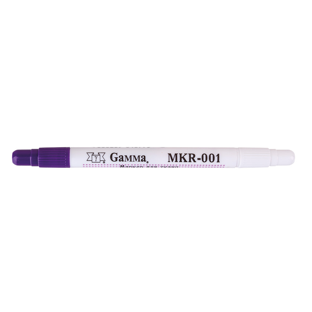 Gamma MKR-001 Маркер самоисчезающий с корректором фиолетовый для ткани Фото 2.