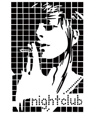  GG-018 Термонаклейка Night Club Фото 1.