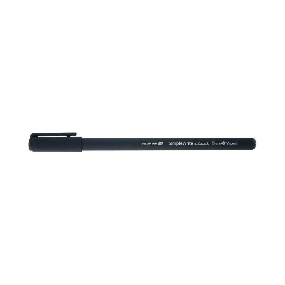 "Bruno Visconti" ручка гелевая SimpleWrite 0.5 мм "BLACK" 20-0067 купить за 50,00 руб. в интернет-магазине Леонардо